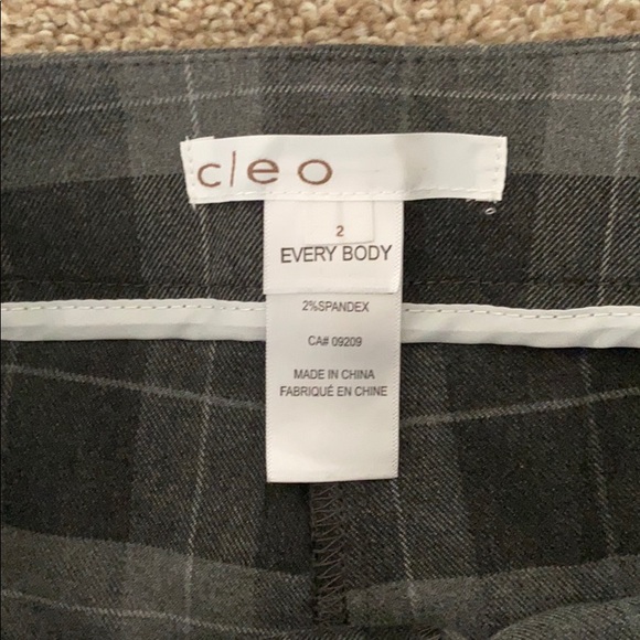 Cleo Black and Grey Plaid Pants - Picture 3 of 3